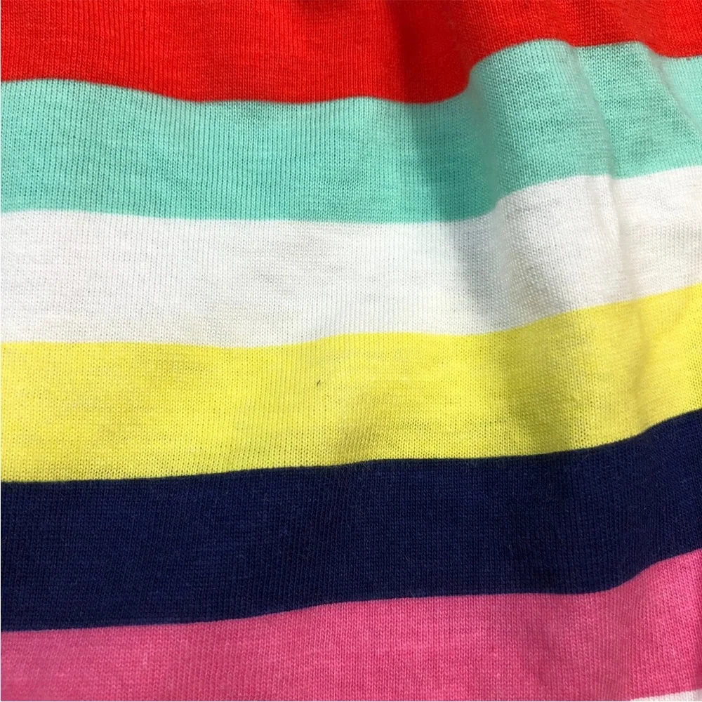 H&M Girls 4-6 Years Rainbow Multicolored Striped Tank Dress